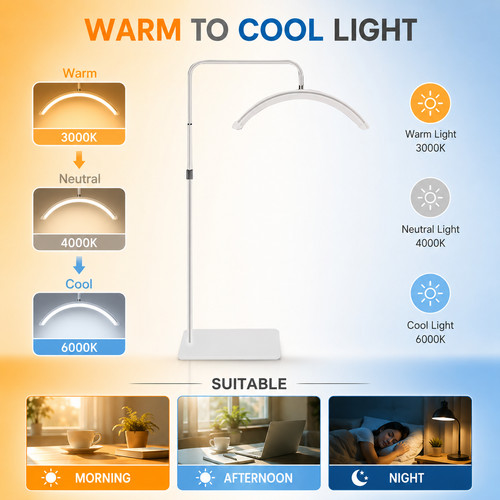 Half moon led floor lamp - half,