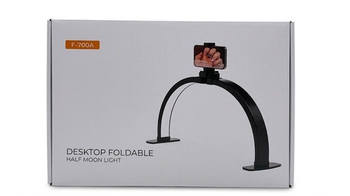 Foldable half moon desk - foldable,